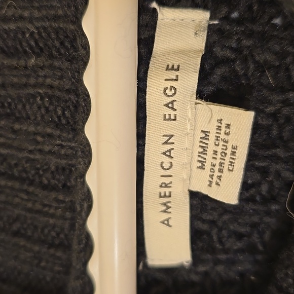 Black American Eagle High Neck Sweater | Super Soft | SZ Medium - Picture 4 of 7